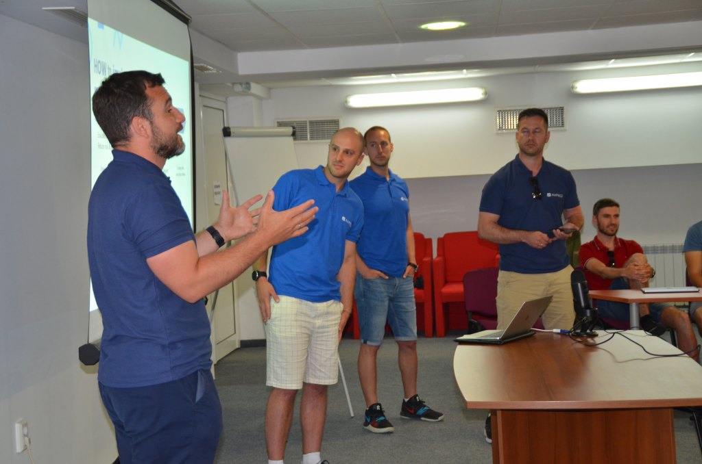 AMPECO Fully Electric Summer Team Building 21' - On the first day of the team building, we had several executive presentations from the management team. They talked about the big picture of the company and deep dive into essential topics: