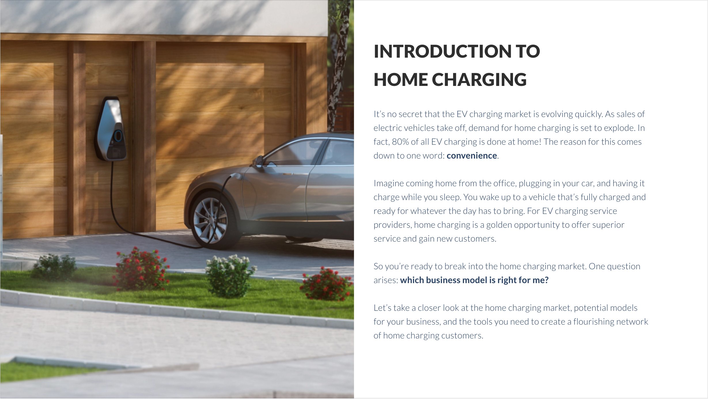 Building A Successful Home Charging Business Model - For a full guide to the home charging market, establishing your home charging business model, and key tools for success, click here to download our e-book.
