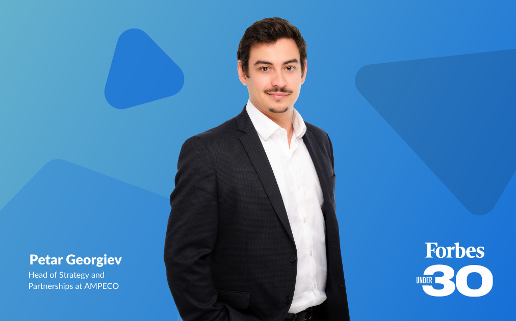 AMPECO’s Petar Georgiev selected among Forbes’ 30 under 30 - What could make our own Petar Georgiev’s year go from great to excellent? Just two months ago our Head of Strategy and Partnerships was named “EV Under 30 Star” during the EV World Congress. His work left a big impact on our company - in 2021 alone he contributed to AMPECO becoming the first Bulgarian member of smartEN, Eurelectric and the SME Climate Hub. Now his efforts are recognized in a broader business perspective - Petar was selected among Forbes Bulgaria’s 30 under 30 in the Technology category. So this is what a great year looks like!