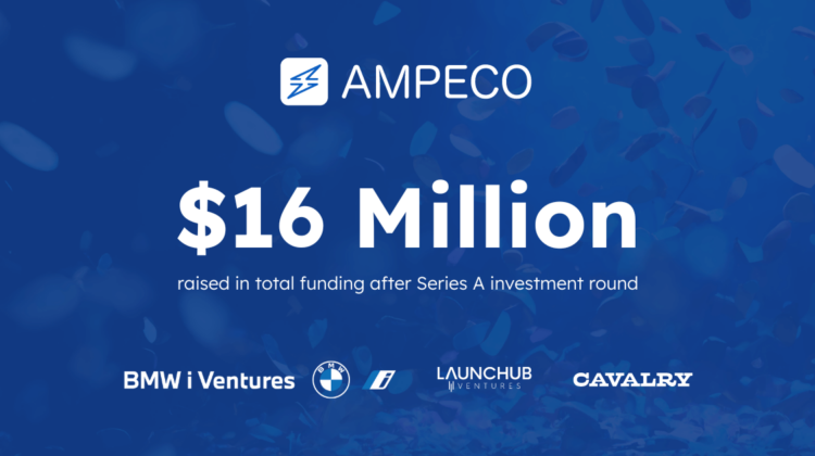ampeco announcement about serias a funding confetti 16 milion dollars