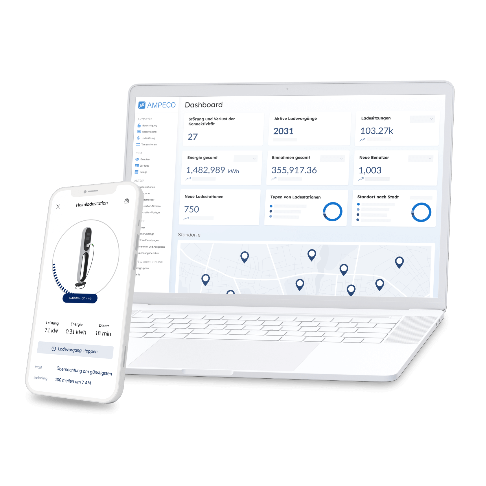 EV Charging Backend Plattform und Mobile-App EV Charging Backend Plattform und Mobile-App