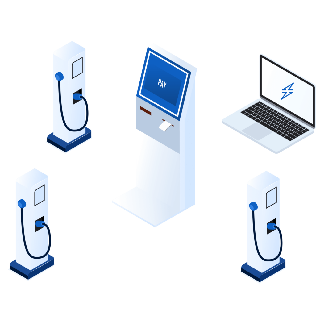 illustration of payment terminal setup
