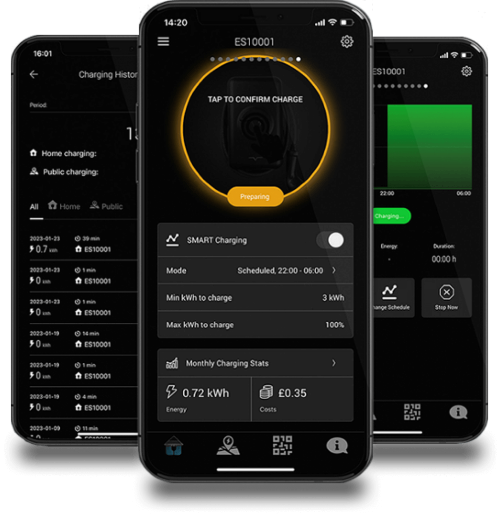 VCHRGD & AMPECO Case Study - VCHRGD, a UK-based EV charging company established in 2021, supplies installers and distributors with best-in-class hardware and back-end software services. Their flagship product is a 7kW AC charger designed for home and workplace charging.