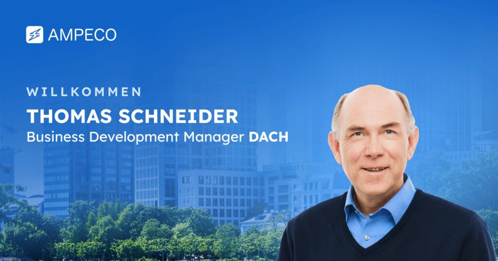 AMPECO begrüßt Thomas Schneider als Business Development Manager DACH - Wir freuen uns, Thomas Schneider als unseren Business Development Manager für die DACH-Region vorstellen zu können. Thomas wird eine zentrale Rolle bei unseren Aktivitäten auf dem deutschen, österreichischen und schweizerischen Markt spielen.