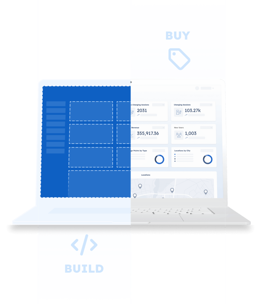 Unravel the Build vs Buy dilemma in EV charging management software - The decision between building or buying EV charging management software is a significant crossroad for key industry players. The choice fundamentally revolves around whether to invest in costly and time-intensive resources to develop a solution that offers customization and differentiation or buy a ready-made solution that is more cost-effective but might constrain competitive edge and scalability. Amidst the conventional build vs buy decision, a third, innovative option emerges: the hybrid approach. This strategy enables companies to pay for an existing solution and then customize it to meet their specific requirements.