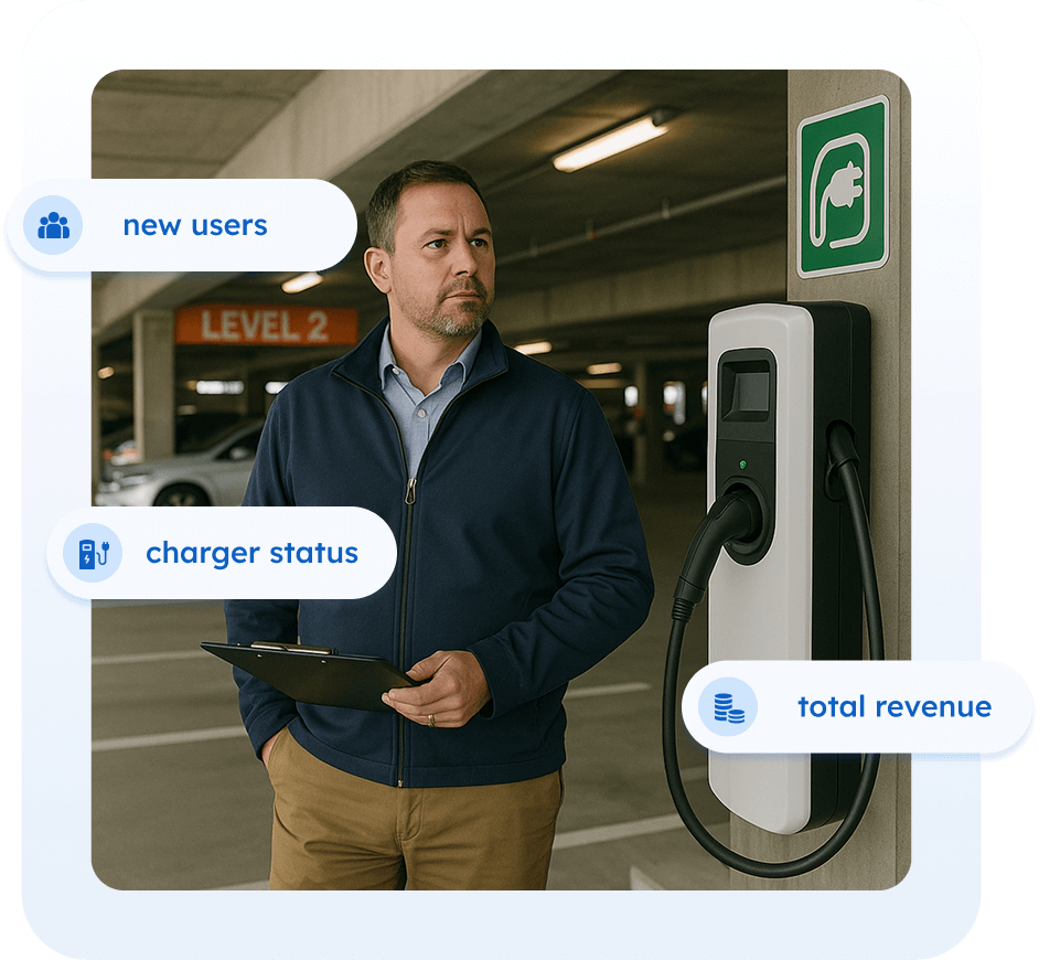Parking Operator - AMPECO's specialized software platform enables parking operators to convert underutilized parking assets into profitable EV charging destinations, attract new customers, and create sustainable revenue streams that complement their core parking business.