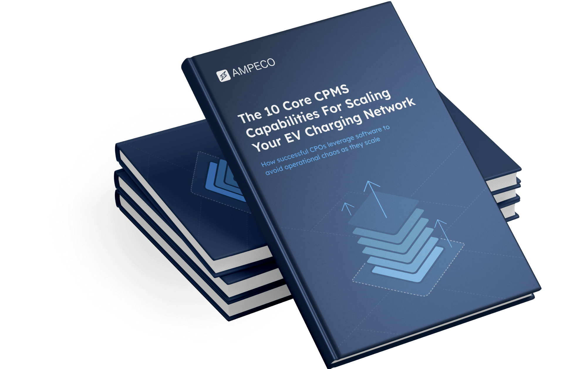 Maquette de l'e-book « Les 10 capacités clés d'un CPMS pour faire croître votre réseau de recharge »