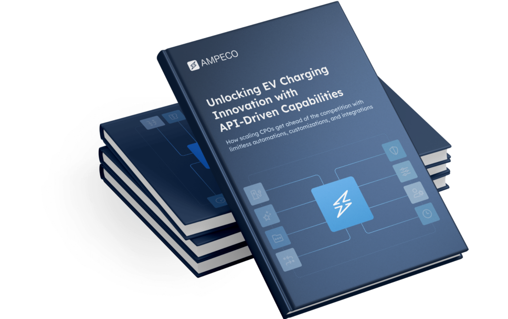 Mockup of the ebook Unlocking EV Charging Innovation with API-driven Capabilities