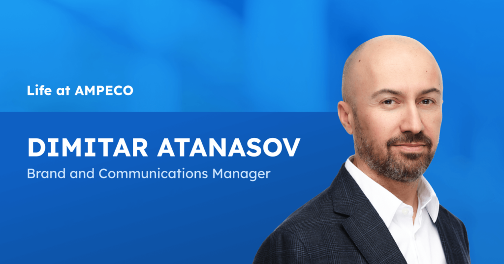 Meet Dimitar Atanasov - Welcome to another installment of our Life at AMPECO series, where we highlight the talented individuals behind our company's successful story. Today, we're introducing Dimitar Atanasov, our Brand and Communications Manager, whose creative vision helps shape AMPECO's identity in the global EV charging market.