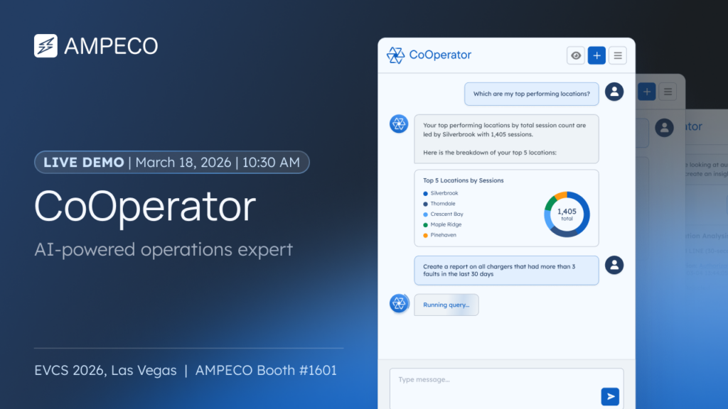 Meet AMPECO at EV Charging Summit & Expo 2026 - The EV Charging Summit & Expo returns for its 2026 edition as North America's largest and most influential event dedicated to the electrification of transportation infrastructure. Taking place March 17-19, 2026, at the Westgate Las Vegas Resort & Casino, this premier gathering brings together over 5,000 attendees, 200 speakers, and 240 exhibitors to shape the future of EV charging.