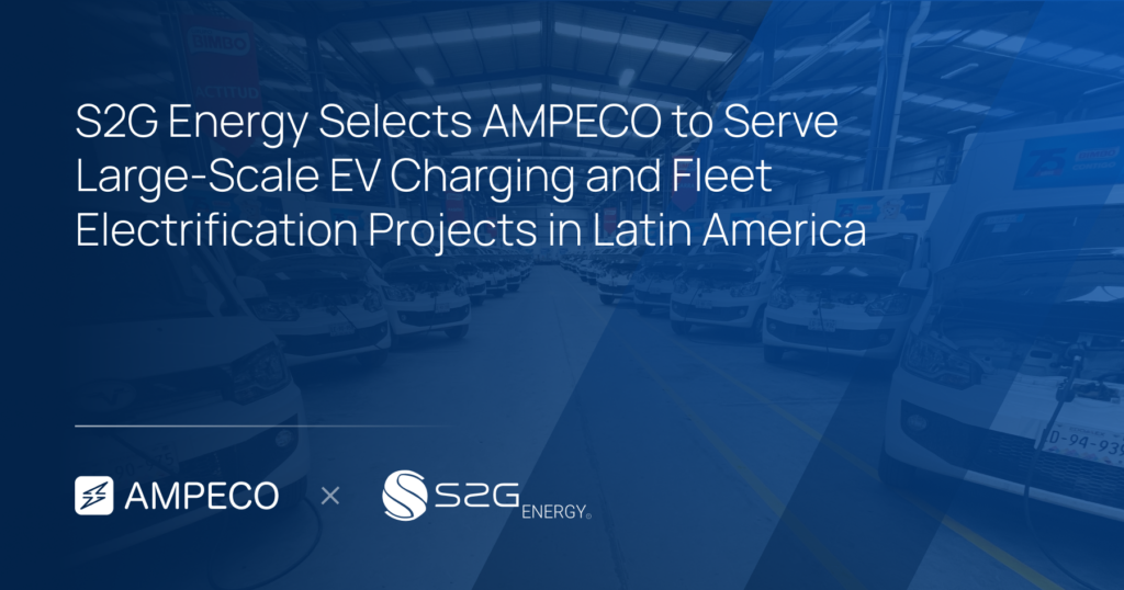 S2G Energy Selects AMPECO to Serve Large-Scale EV Charging and Fleet Electrification Projects in Latin America - We're excited to announce that S2G Energy, a leading Mexican electromobility provider, has selected AMPECO as its EV charging management platform to service one of the region's largest corporate fleet electrification projects. The partnership enables S2G Energy to manage over 1,000 charge points for a last-mile electric delivery fleet, as well as expand operations in other charging use cases.