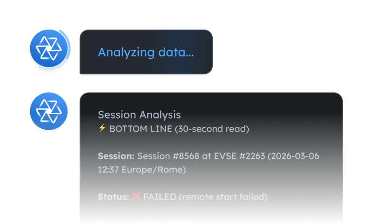 CoOperator - AI Agent for EV Charging Operations - You're already running a powerful network on AMPECO. CoOperator takes it further. Your embedded AI expert that understands your network, acts on your behalf, and keeps you in control at every step.