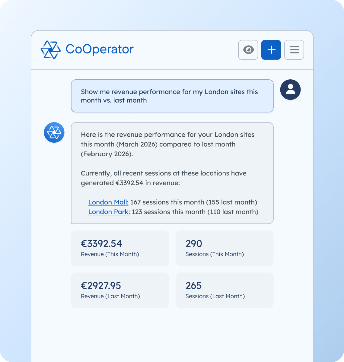 CoOperator - AI Agent for EV Charging Operations - You're already running a powerful network on AMPECO. CoOperator takes it further. Your embedded AI expert that understands your network, acts on your behalf, and keeps you in control at every step.