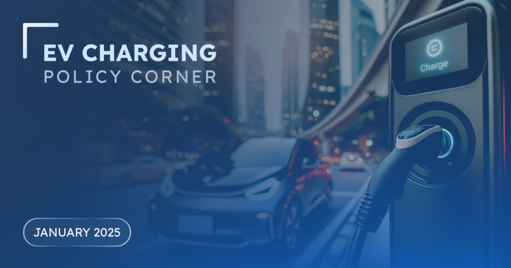 featured image for the EV charging policy corner blog post January 2025