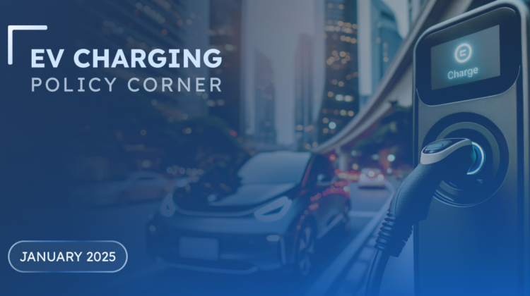 featured image for the EV charging policy corner blog post January 2025