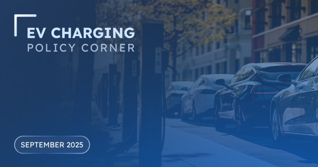 featured image for the EV charging policy corner blog post september 2025