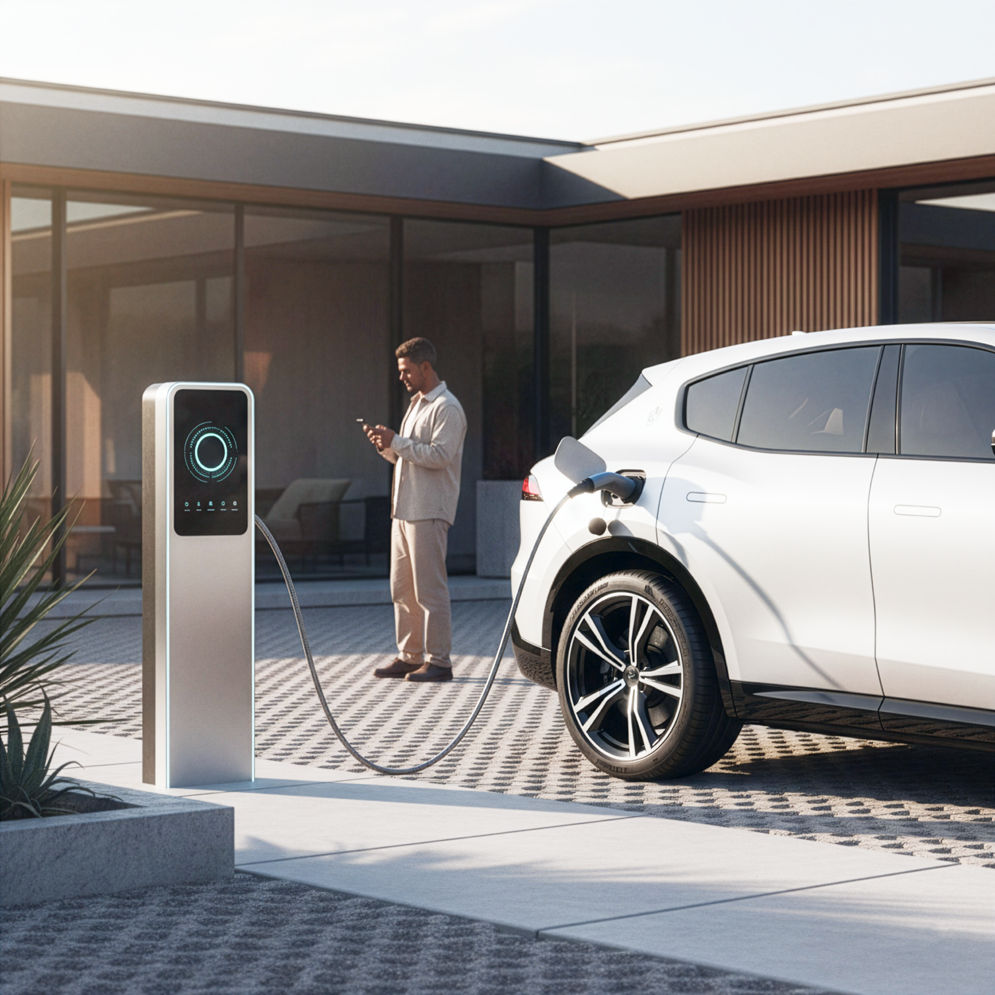 Laden eines E-Autos zu Hause