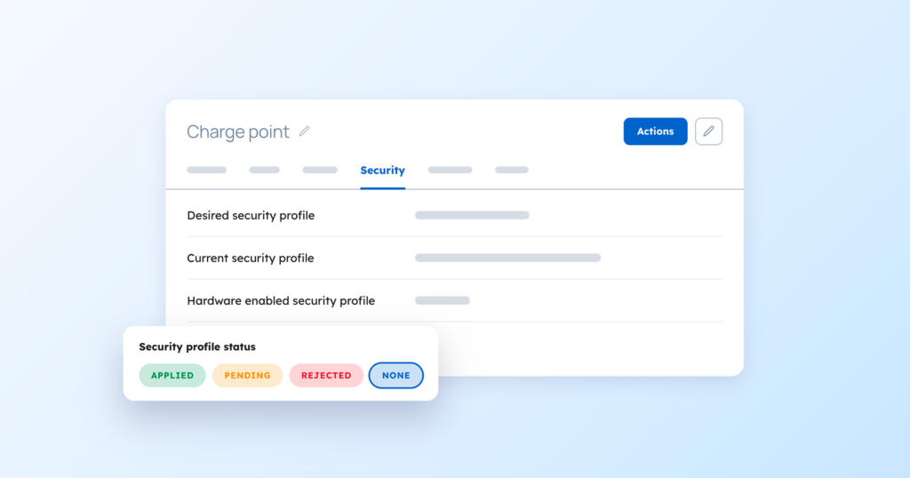 Charge Point Security in AMPECO: manage what matters, not just configure it - Selecting an OCPP security profile and running a secured charge point are two different things. See how AMPECO surfaces the real security state of every charge point.