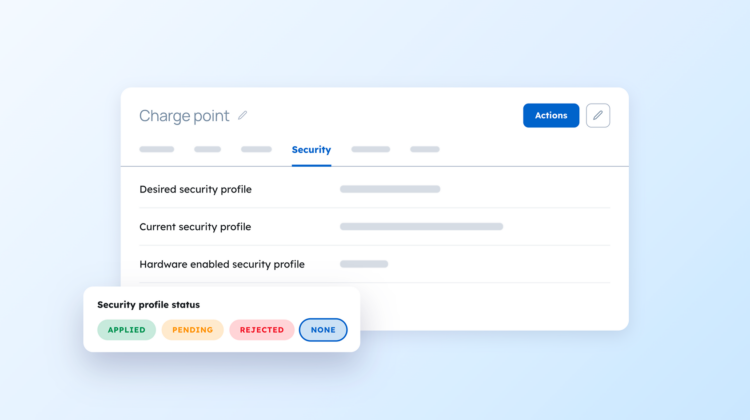 Charge Point Security in AMPECO: manage what matters, not just configure it - Selecting an OCPP security profile and running a secured charge point are two different things. See how AMPECO surfaces the real security state of every charge point.