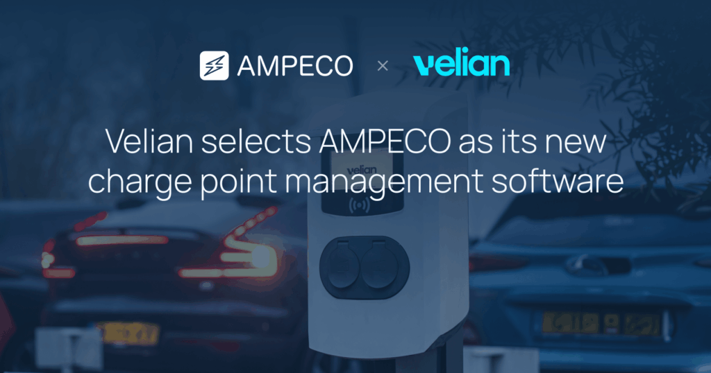 Velian Selects AMPECO to Power Public and B2B EV Charge Points Across the Netherlands - We are proud to announce that Velian, one of the Netherlands' most established EV charging network operators operating over 33.000 charge points across The Netherlands, has selected AMPECO to run a core and growing share of its charging network in the Rotterdam area, Amsterdam area, Utrecht, Groningen and Drenthe. Alongside the platform move, Velian is taking roaming, SIM connectivity, and B2B invoicing in-house.