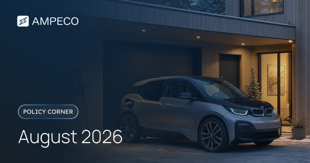 EV charging policy corner August 2026